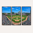 Wrigley Field Baseball Stadium Canvas Wall Art – Packed