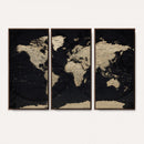 World Map Wall Art Print – Detailed Map of the World Wall