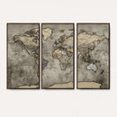 World Map Canvas Print – Detailed Map of the World Wall Art