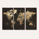 Framed World Map with Pin Canvas Print – Detailed World Map