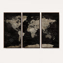 Detailed World Map Wall Art Print - Large Framed World Map
