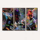 Graffiti Baseball Player Street Art Wall Art Canvas Print
