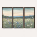 Wildflower Meadow Oil Painting Canvas — Daisy Lavender