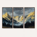 Abstract Mountain Wall Art Canvas Print Modern Landscape Painting Print