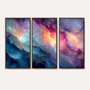Colorful Abstract Canvas Wall Art Print, Vibrant Popup Color Art Print