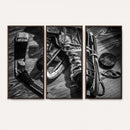 Old Pair of Mens Skates Wall Art Canvas, Men Skates Wall Art