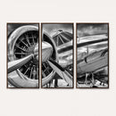 Vintage Antique Airplane Wall Art Canvas Print