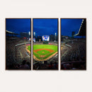 Truist Park Night Game Canvas Art - Atlanta Braves Stadium