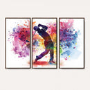 Colorful Golfer Swing Wall Art Canvas Print - Ready to Hang,