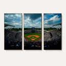 3-Panel Kauffman Stadium Wall Art Print | Large Kansas City