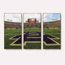 Notre Dame Stadium Giclee Canvas Print | Triptych Wall Art