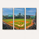 Wrigley Field Chicago Cubs Panoramic Canvas Print –