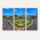 Wrigley Field Baseball Stadium Canvas Wall Art – Packed