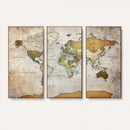 Personalized World Map Canvas Print – Colorful Watercolor