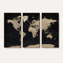 World Map Wall Art Print – Detailed Map of the World Wall