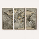 World Map Canvas Print – Detailed Map of the World Wall Art