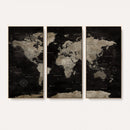 Detailed World Map Wall Art Print - Large Framed World Map