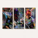 Graffiti Baseball Player Street Art Wall Art Canvas Print