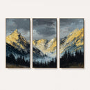 Abstract Mountain Wall Art Canvas Print Modern Landscape Painting Print