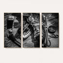 Old Pair of Mens Skates Wall Art Canvas, Men Skates Wall Art
