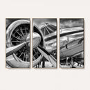 Vintage Antique Airplane Wall Art Canvas Print