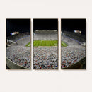 Beaver Stadium Night Game Triple Canvas Wall Art - Penn
