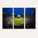 Truist Park Night Game Canvas Art - Atlanta Braves Stadium
