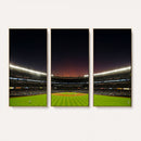 Yankee Stadium Night Game Triple Canvas, Yankee Stadium