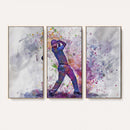 Watercolor Golf Swing Wall Art Canvas Print | Vibrant