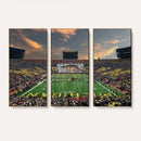 University of Michigan Wolverines Print Canvas, Football