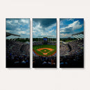 3-Panel Kauffman Stadium Wall Art Print | Large Kansas City