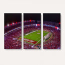 Bryant-Denny Stadium Night Game Triple Canvas Wall Art -