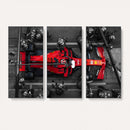Ferrari Pit Stop Canvas Wall Art – Precision and Speed