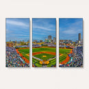Wrigley Field Chicago Cubs Panoramic Canvas Print –