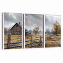 Rustic Autumn Farmhouse Wall Art Canvas Print – Serene