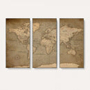 World Map Canvas Print – Framed Travel Map Wall Art for