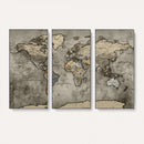 World Map Canvas Print – Detailed Map of the World Wall Art