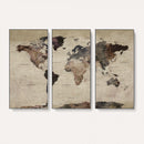 World Map Canvas Print – Detailed Map of the World Adventure