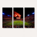 Auburn Stadium Wall Art Canvas Print, College Football Night