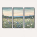 Wildflower Meadow Oil Painting Canvas — Daisy Lavender