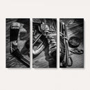 Old Pair of Mens Skates Wall Art Canvas, Men Skates Wall Art