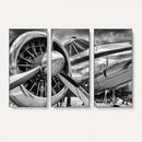 Vintage Antique Airplane Wall Art Canvas Print
