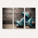 Dambell and Sport Wall Art Canvas Print