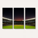 Yankee Stadium Night Game Triple Canvas, Yankee Stadium