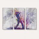Watercolor Golf Swing Wall Art Canvas Print | Vibrant