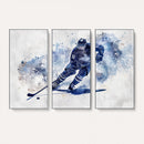 Hockey Player Wall Art Canvas Print - Sports-Inspired