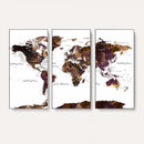 World Map Canvas Print – Detailed Map of the World Wall Art
