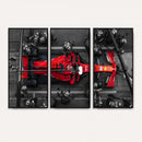 Ferrari Pit Stop Canvas Wall Art – Precision and Speed