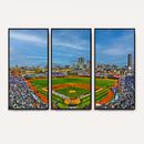 Wrigley Field Chicago Cubs Panoramic Canvas Print –