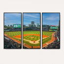 Wrigley Field Chicago Cubs Panoramic Canvas Print –